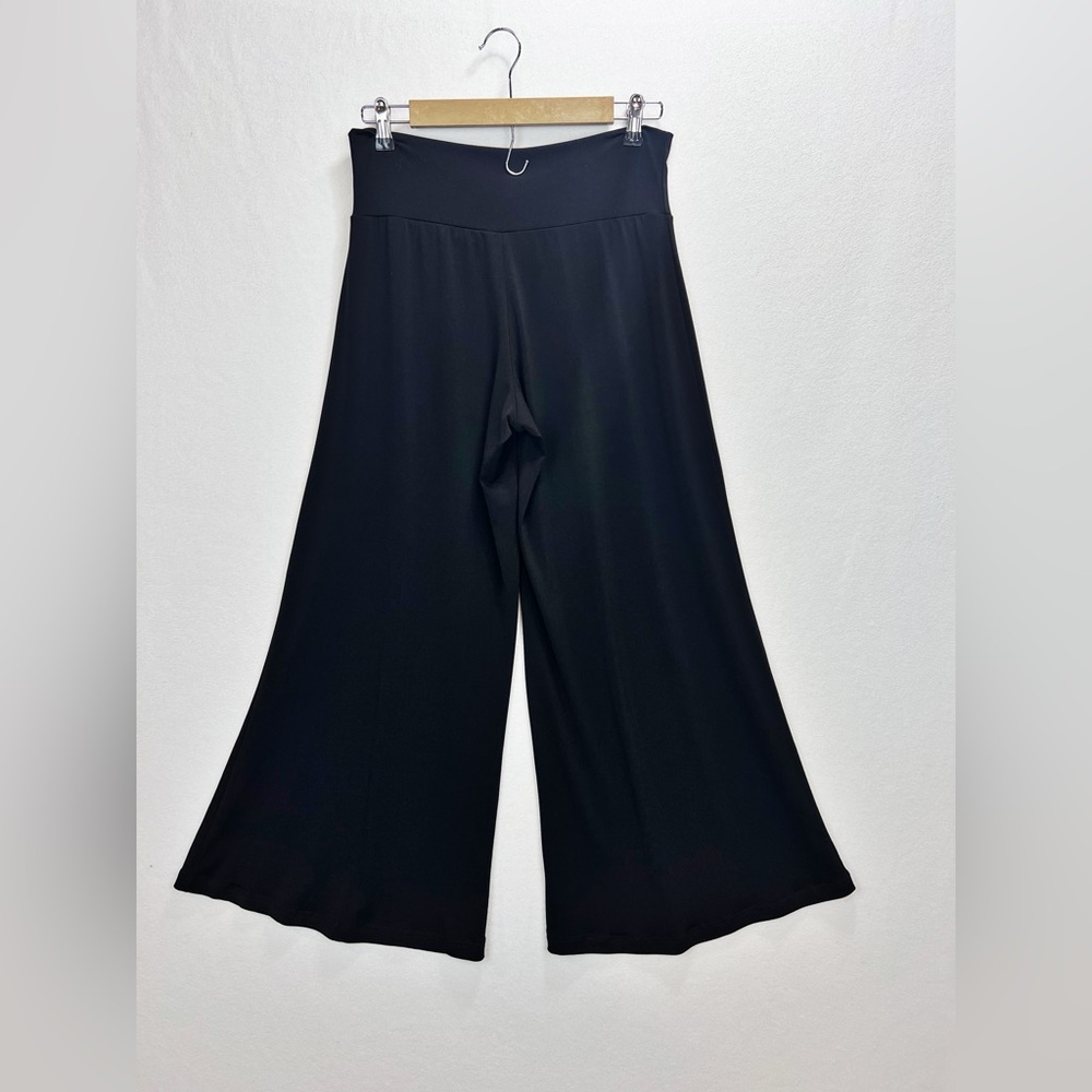 Clara Sunwoo Signature Palazzo Pant Size M Black Flowy Stretch - Picture 6 of 7